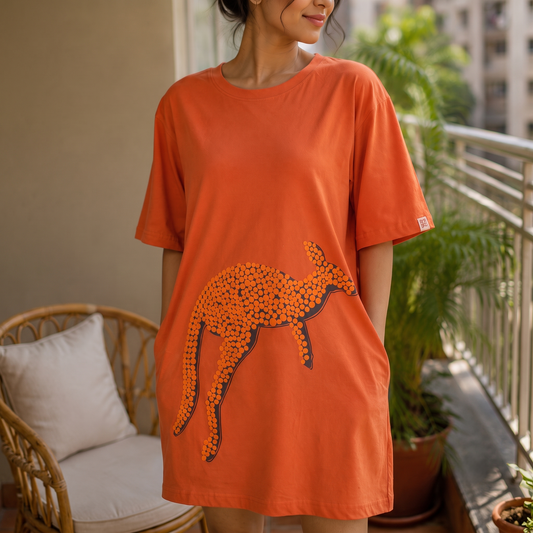 Oversized Kangaroo Tshirt Dress