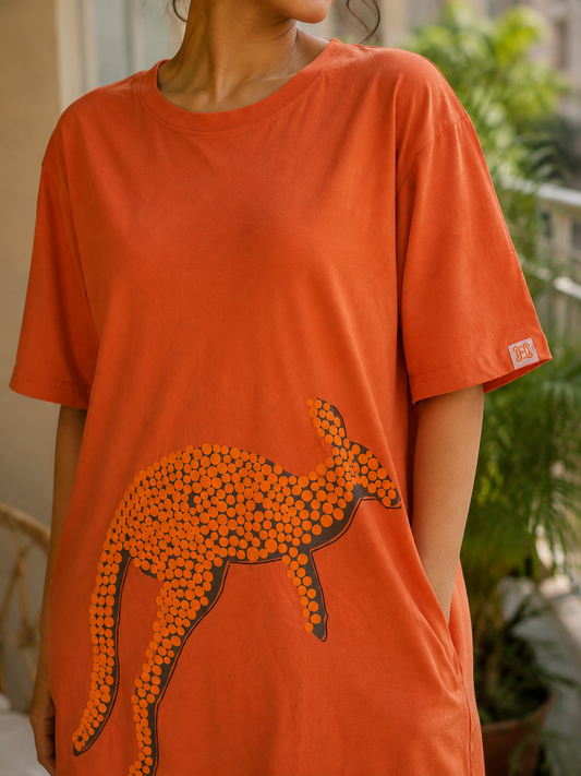 Oversized Kangaroo Tshirt Dress