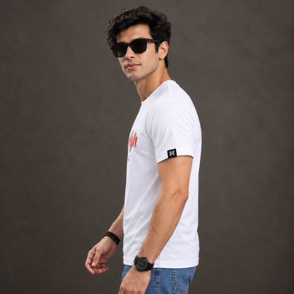 White Tshirt in brand name for Men