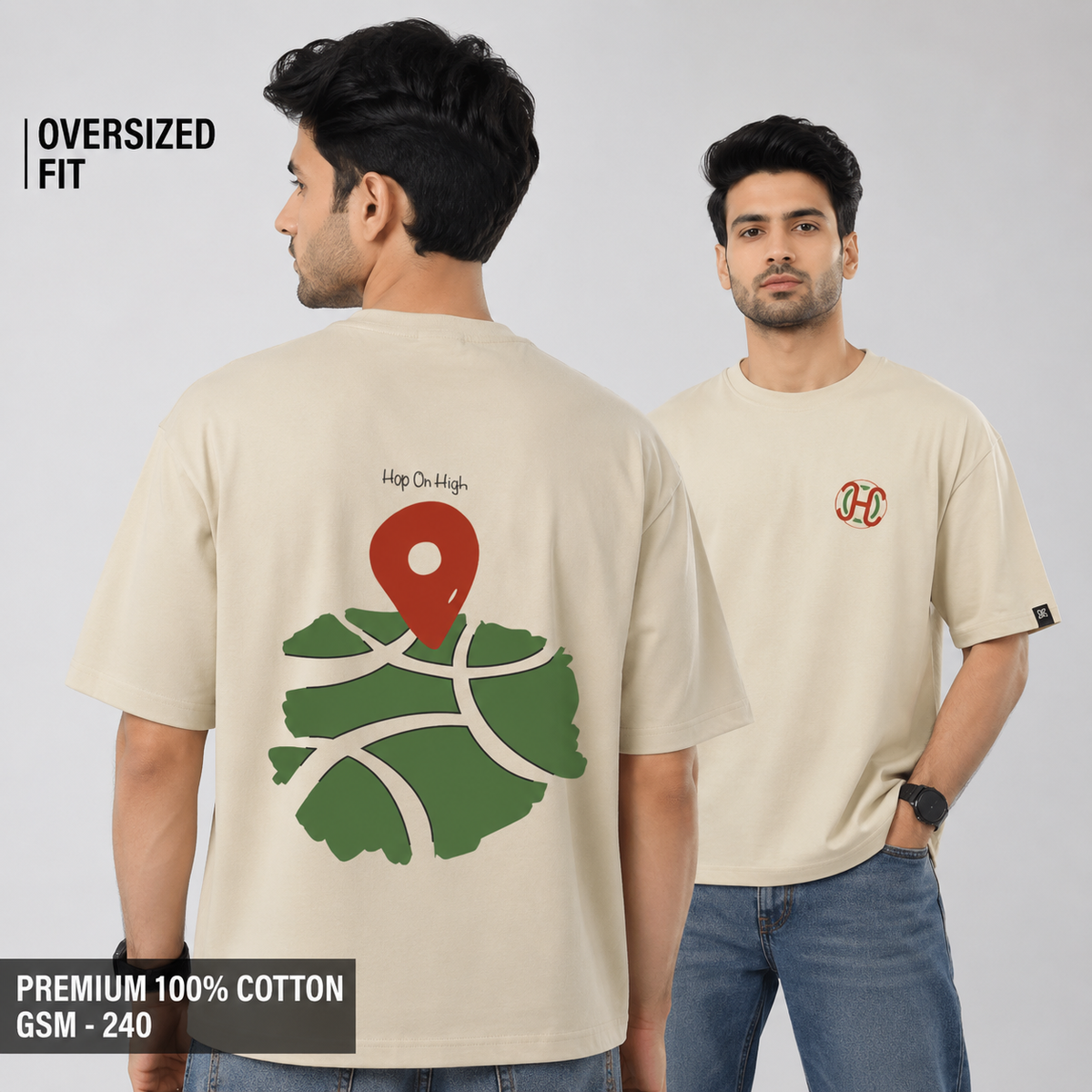 Bold location pin for Men