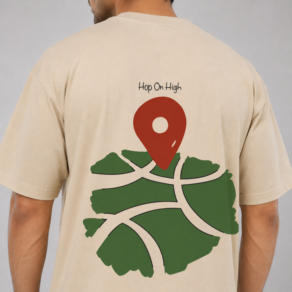 Bold location pin for Men