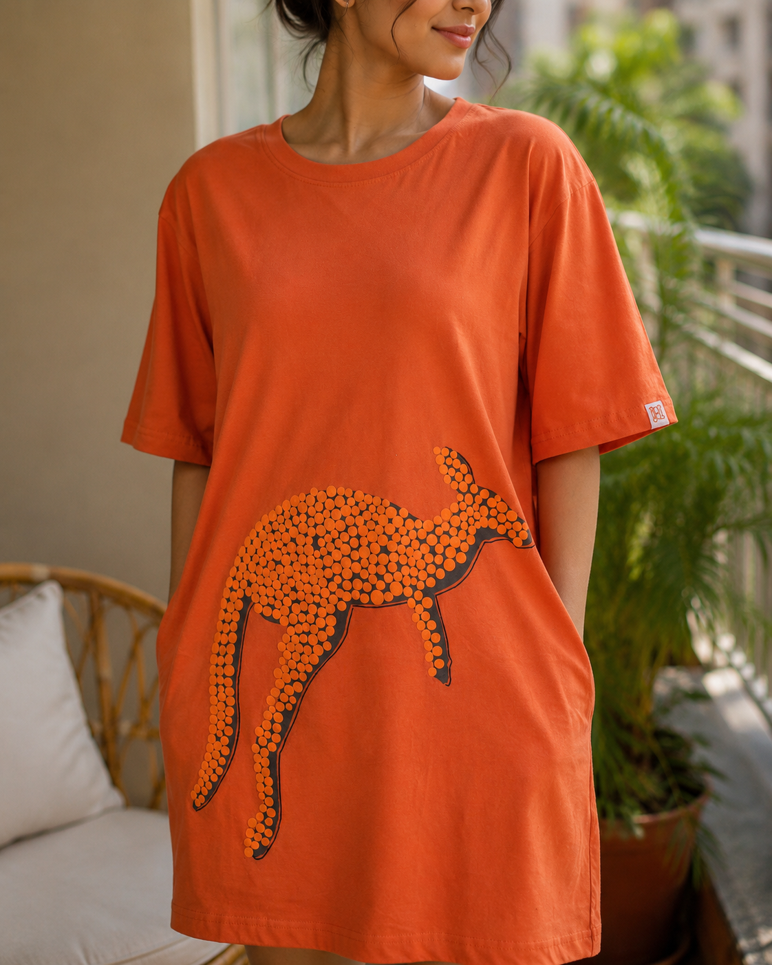 Oversized Kangaroo Tshirt Dress