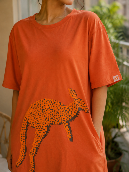 Oversized Kangaroo Tshirt Dress alternate