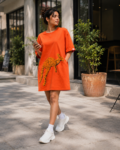 Oversized Kangaroo Tshirt Dress