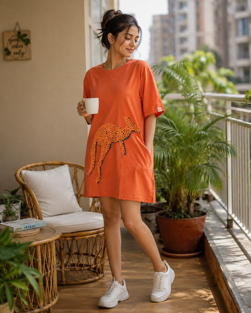 Oversized Kangaroo Tshirt Dress