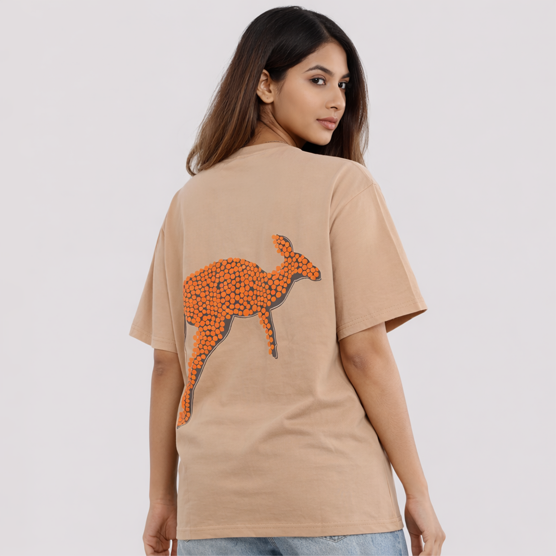 Oversized Big Puffed Kangaroo on back for Women