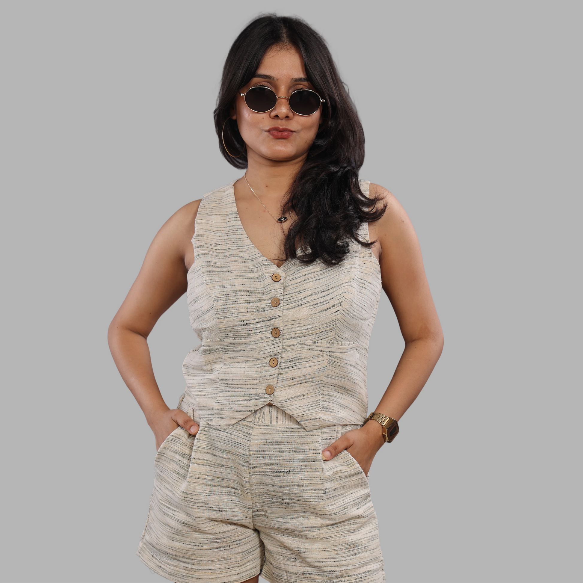 Khadi Handloom Co-ord Set