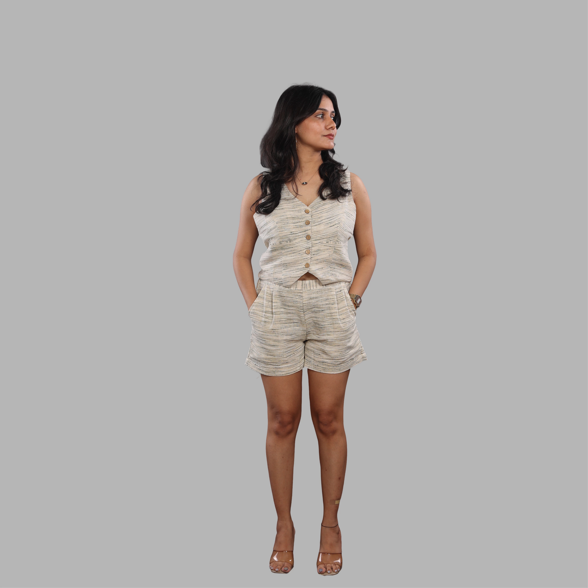 Khadi Handloom Co-ord Set