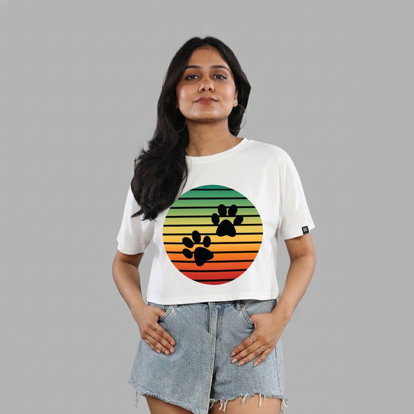 Pawfect Sunset Crop Top