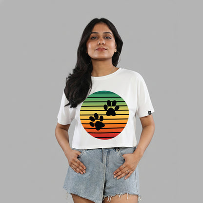 Pawfect Sunset Crop Top