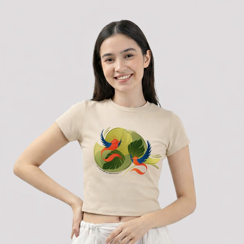 Twin Wings Embroidered look