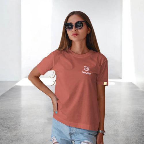 Salmon Pink Tshirt for Women