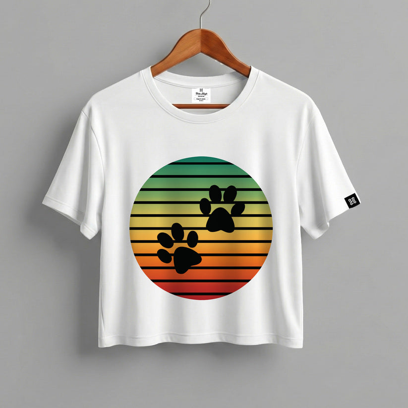 Pawfect Sunset Crop Top