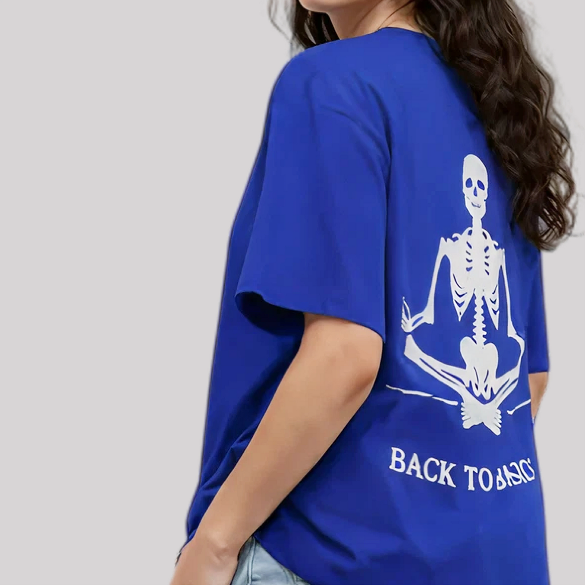 
Oversized Skeleton Tshirt for Women