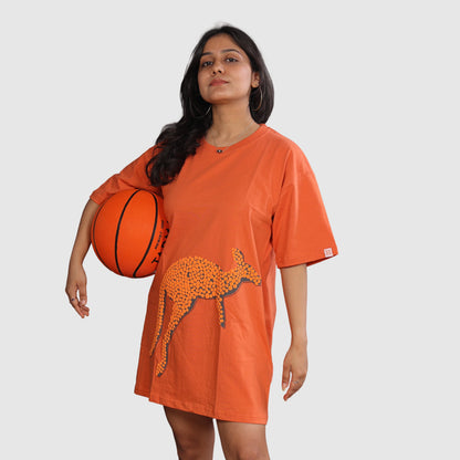 Oversized kangaroo tshirt dress