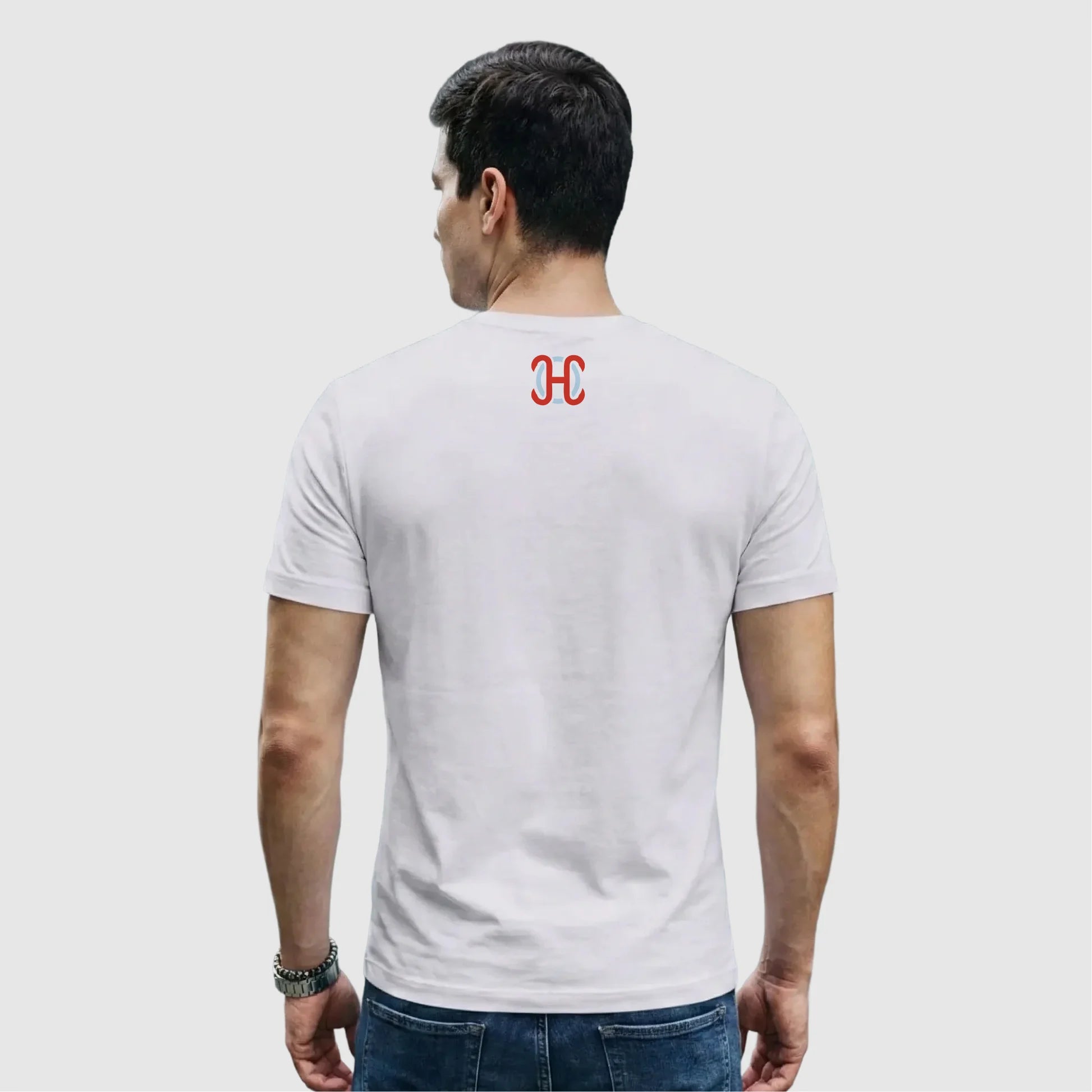 White Tshirt in brand name for Men