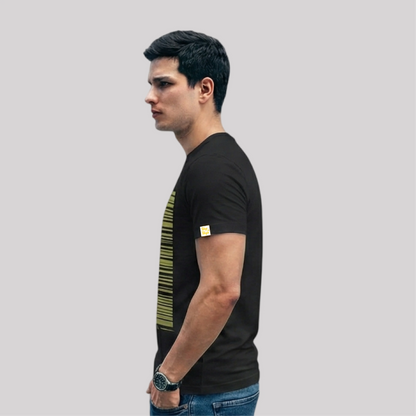 
Kangaroo with bold green lines