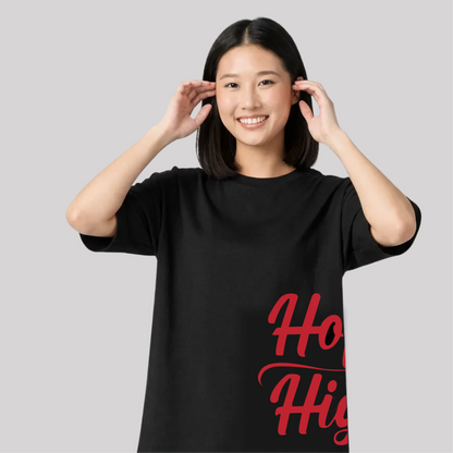 Oversized side to side tshirt for Women