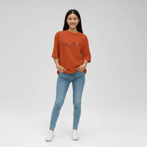 Oversized Tshirt in Brand name for Women alternate