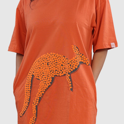 Oversized kangaroo tshirt dress front