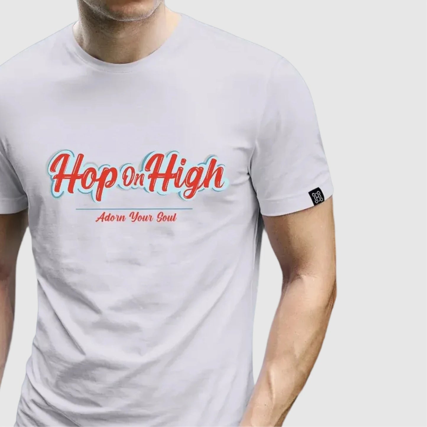 White Tshirt in brand name for Men