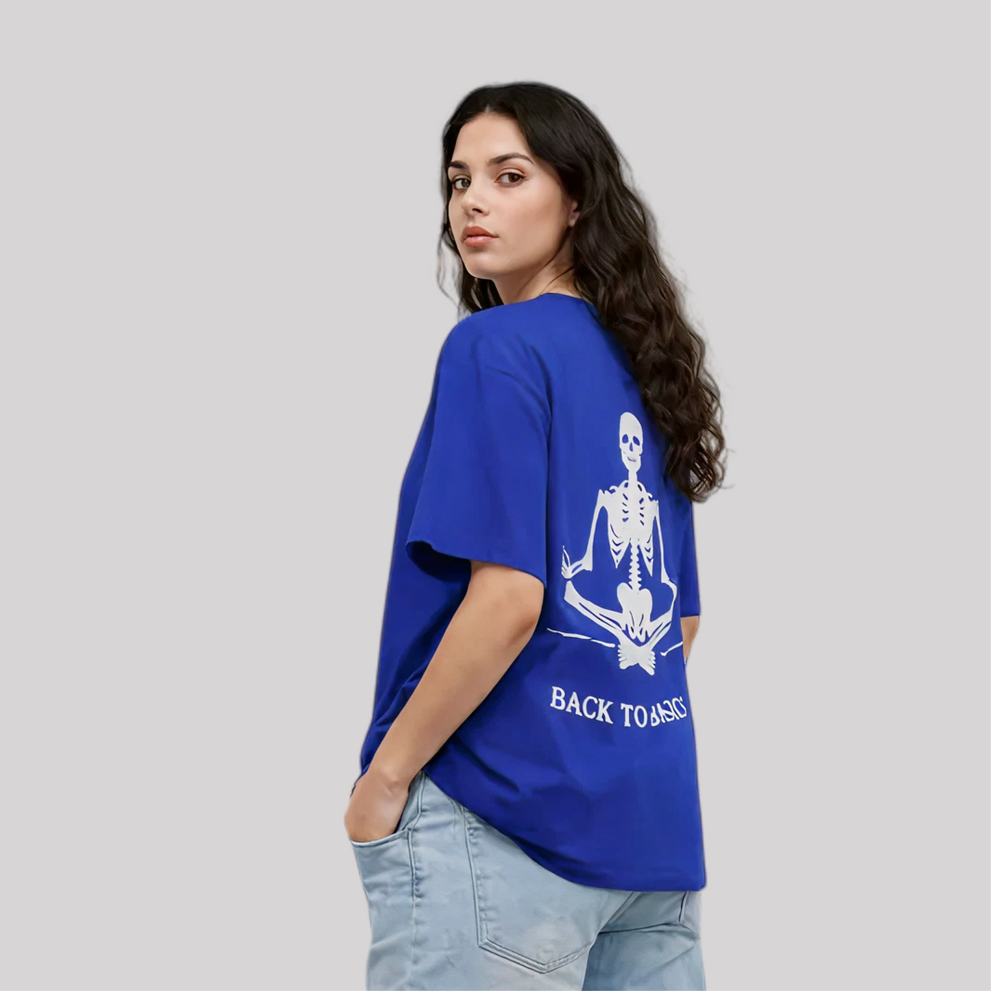 
Oversized Skeleton Tshirt for Women