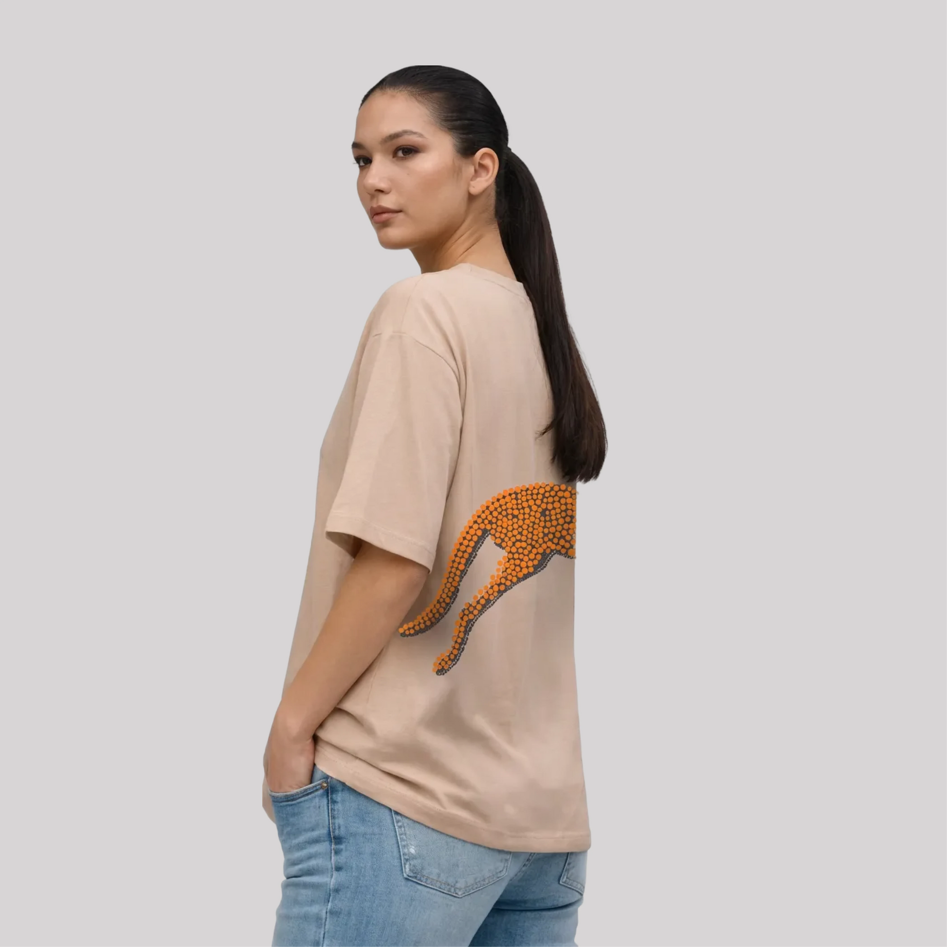 Oversized Big Puffed Kangaroo on back for Women